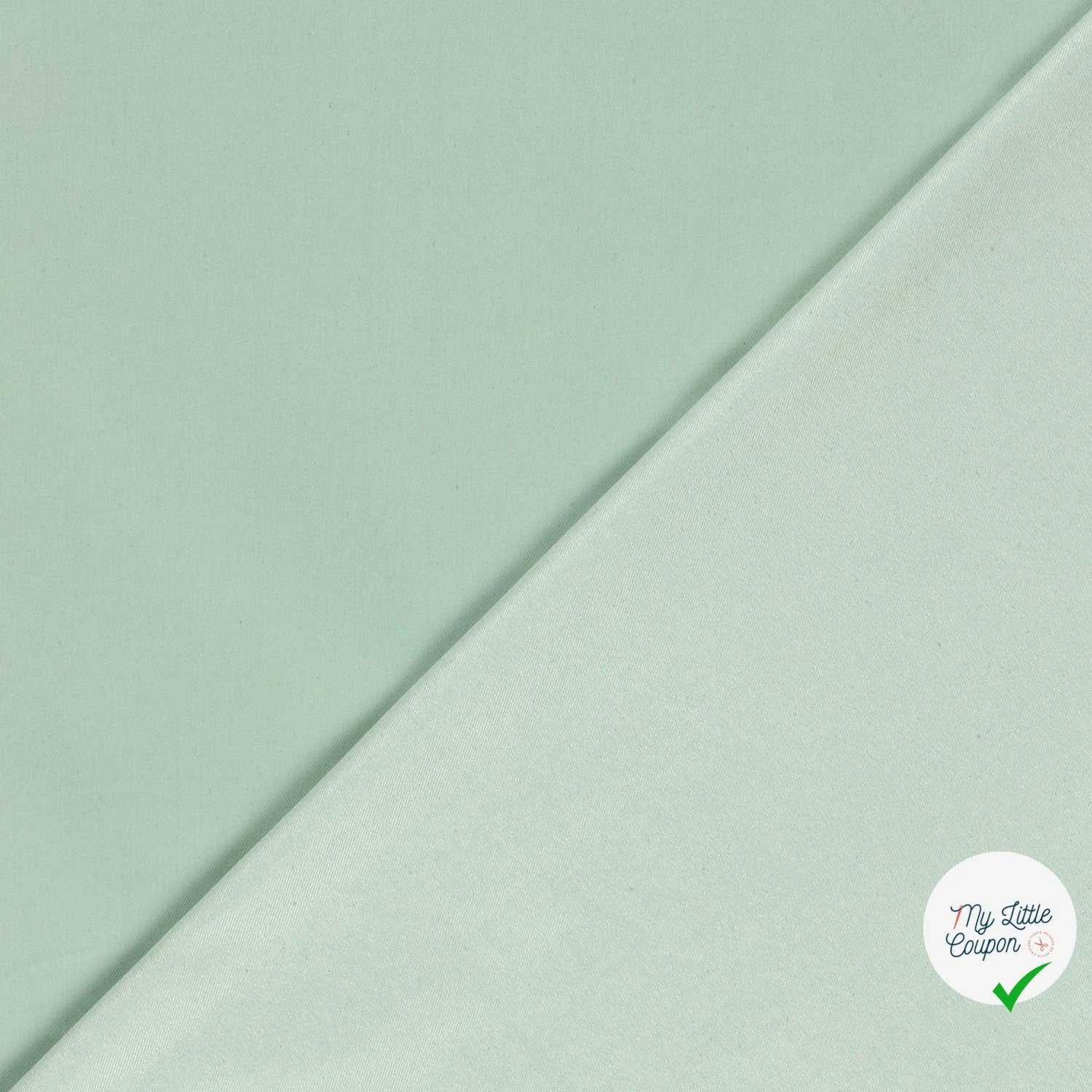JEANS TISSU UNICOLORE VERT MENTHE - My Little Coupon