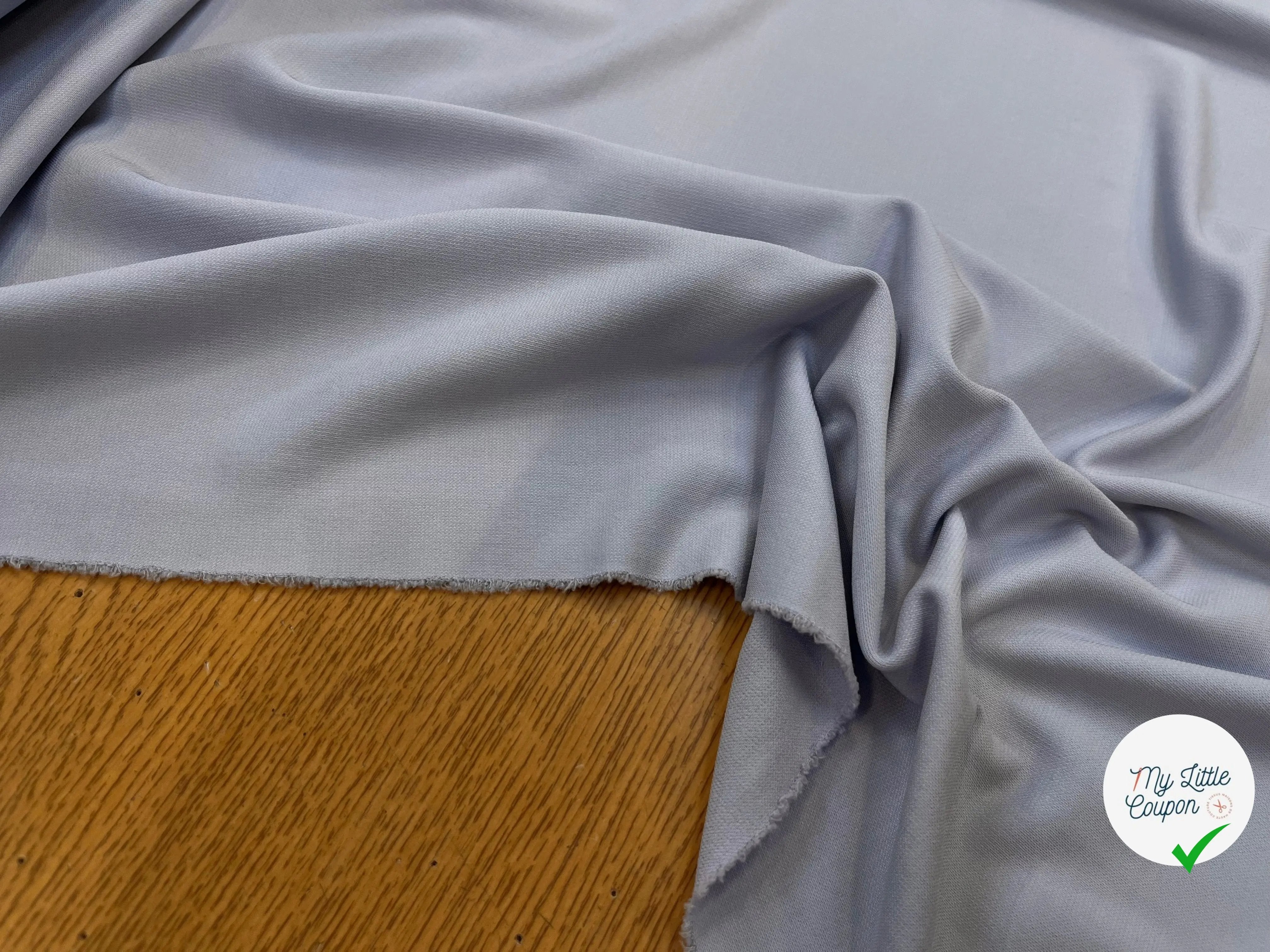JERSEY ASPECT CRÊPE VISCOSE FROIDE 8% EA GHOST LILAS - My Little Coupon