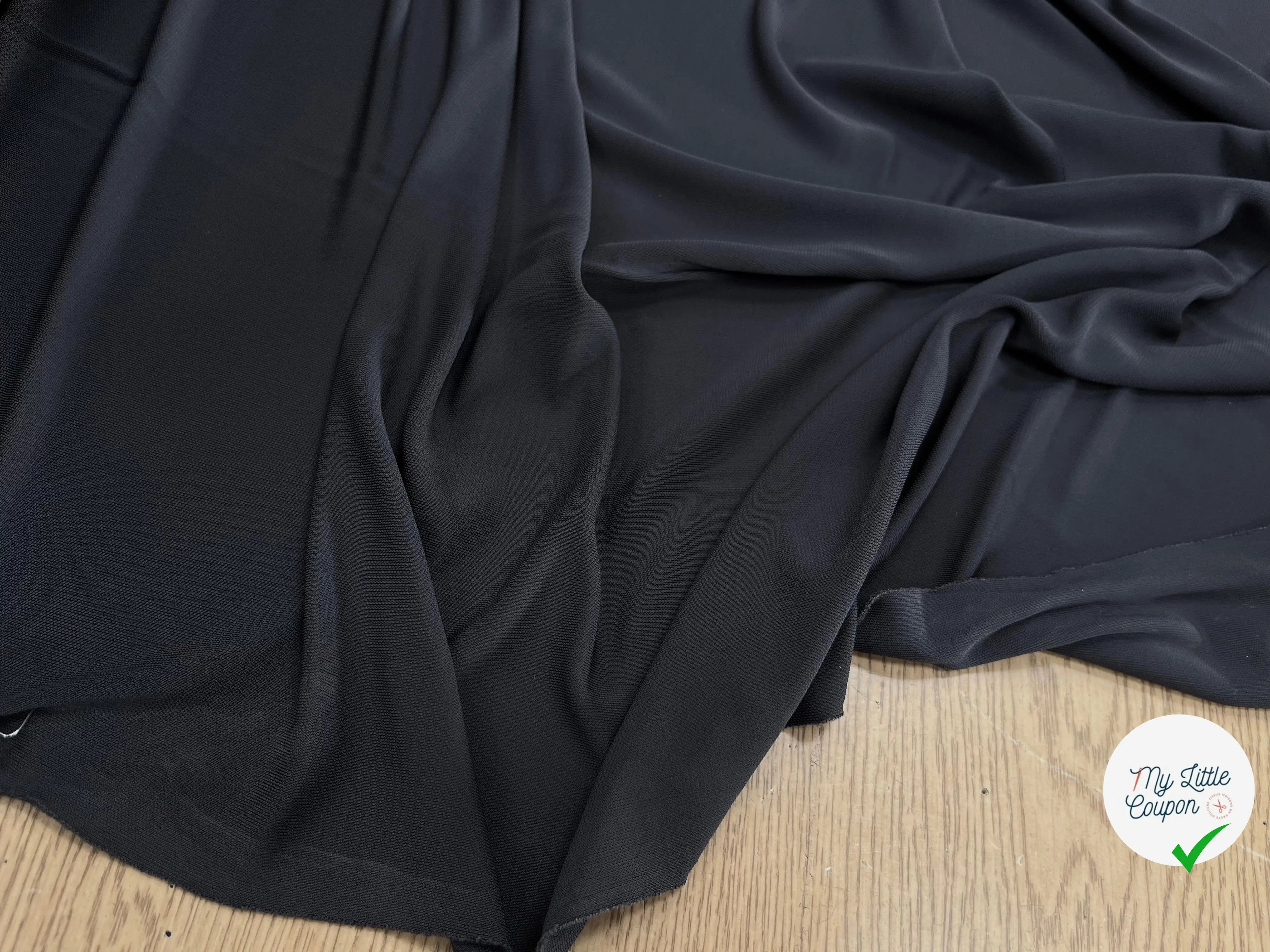 JERSEY ASPECT CRÊPE VISCOSE FROIDE 8% EA OCÉAN BLUE - My Little Coupon
