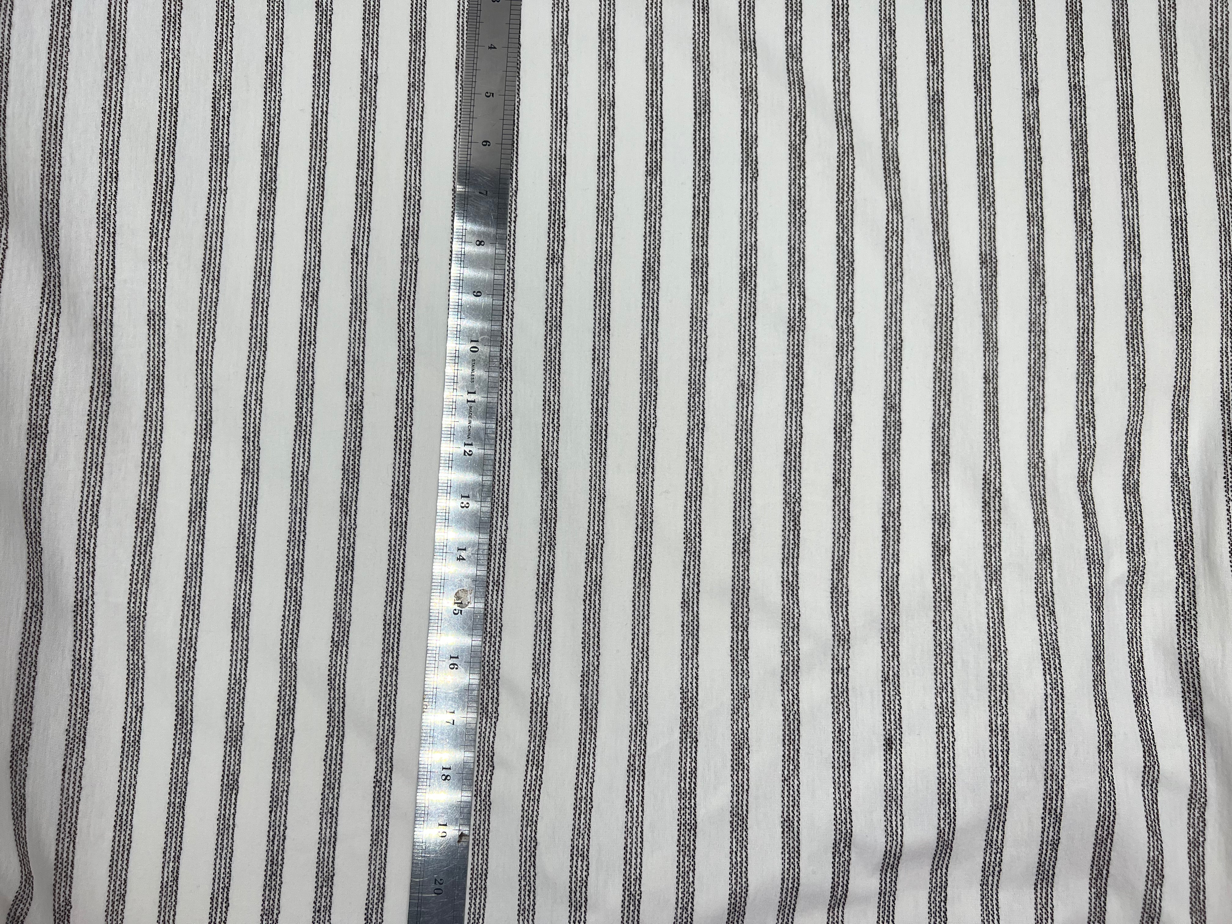 JERSEY BLANC CASSÉ RAYURES GAMBAIS TISSÉ MSO