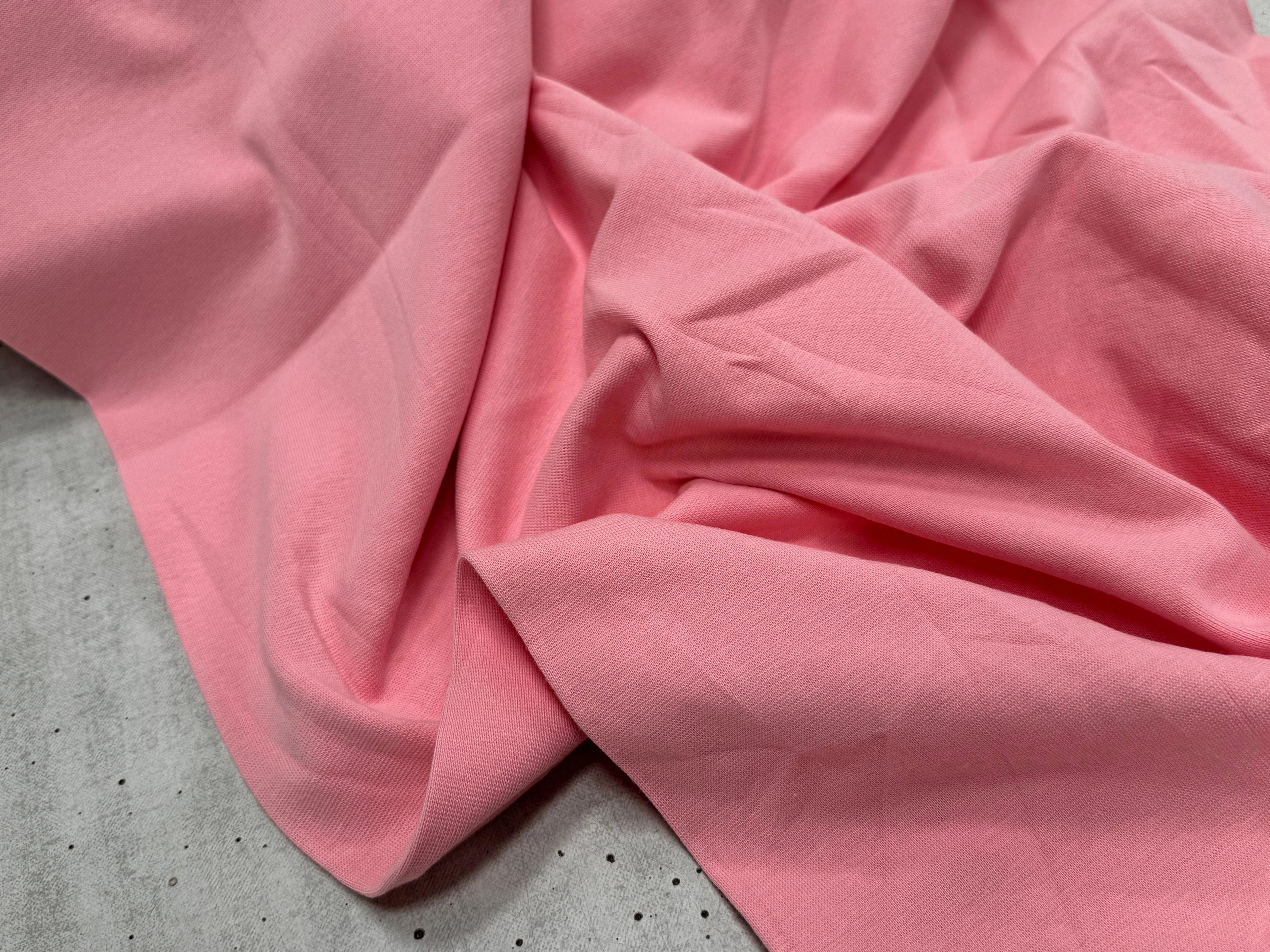 JERSEY COTON 2% ÉLASTHANNE TUBULAIRE 70CM CÔTE 1X1 CORAL GOLD - My Little Coupon