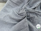 JERSEY COTON 2% ÉLASTHANNE TUBULAIRE 70CM CÔTE 1X1 GRIS CHINÉ CLAIR - My Little Coupon
