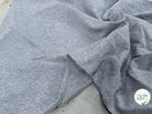 JERSEY COTON 2% ÉLASTHANNE TUBULAIRE 70CM CÔTE 1X1 GRIS CHINÉ CLAIR - My Little Coupon