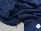 JERSEY COTON 2% ÉLASTHANNE TUBULAIRE 70CM CÔTE 1X1 INDIGO - My Little Coupon