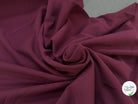 JERSEY COTON 2% ÉLASTHANNE TUBULAIRE 70CM CÔTE 1X1 PRUNE CAMUSET - My Little Coupon