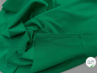 JERSEY COTON 2% ÉLASTHANNE TUBULAIRE 70CM CÔTE 1X1 VERT FOREZ - My Little Coupon
