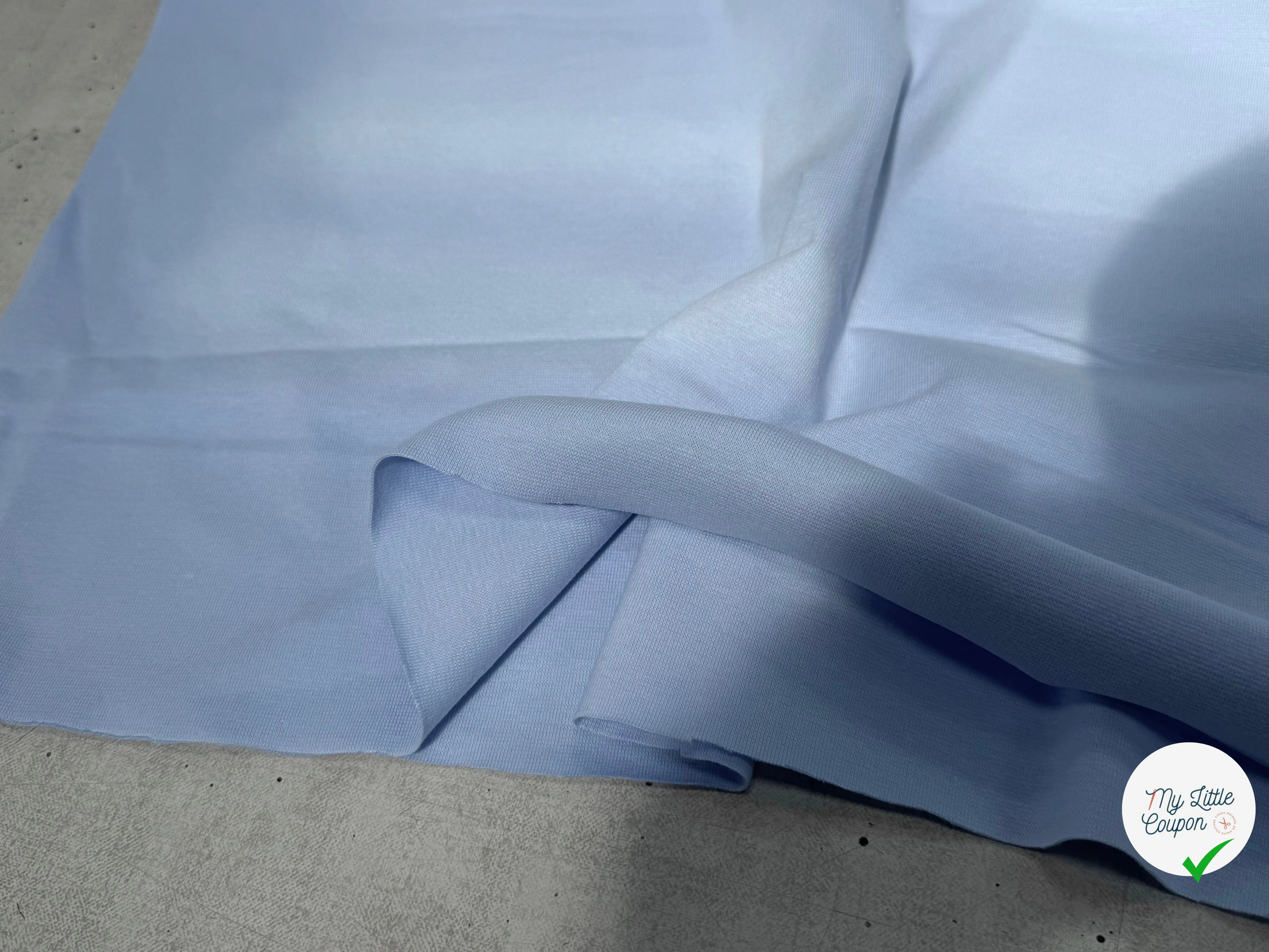 JERSEY COTON 2% ÉLASTHANNE TUBULAIRE 70CM CÔTE 1X1 WINDSURFER - My Little Coupon