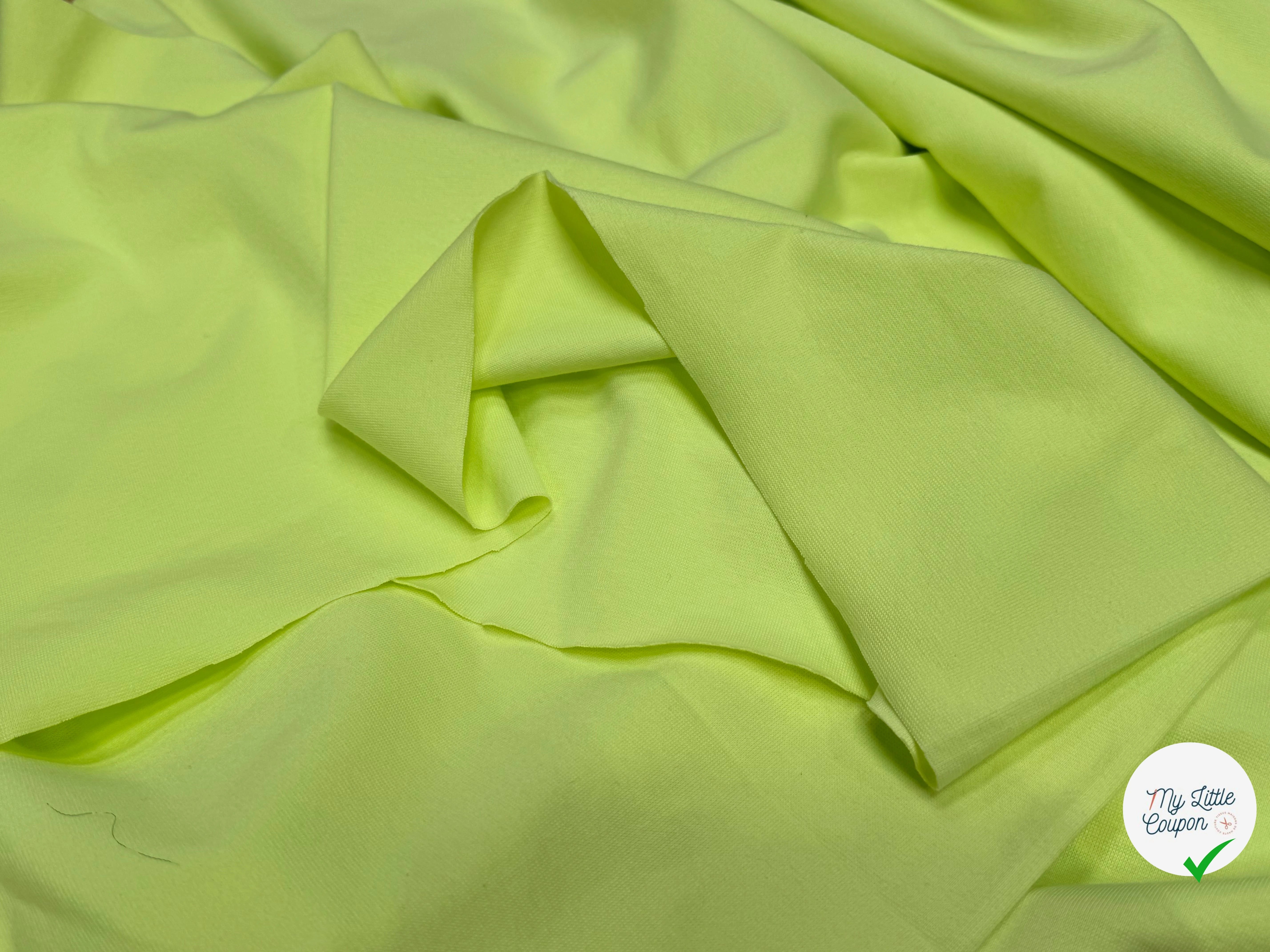JERSEY COTON 2% ÉLASTHANNE TUBULAIRE 70CM SUNYLIME CÔTE 1X1 - My Little Coupon