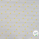 JERSEY COTON 5% ELASTHANNE MOTIFS CITRONS À RAYURES - My Little Coupon
