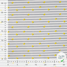JERSEY COTON 5% ELASTHANNE MOTIFS CITRONS À RAYURES - My Little Coupon