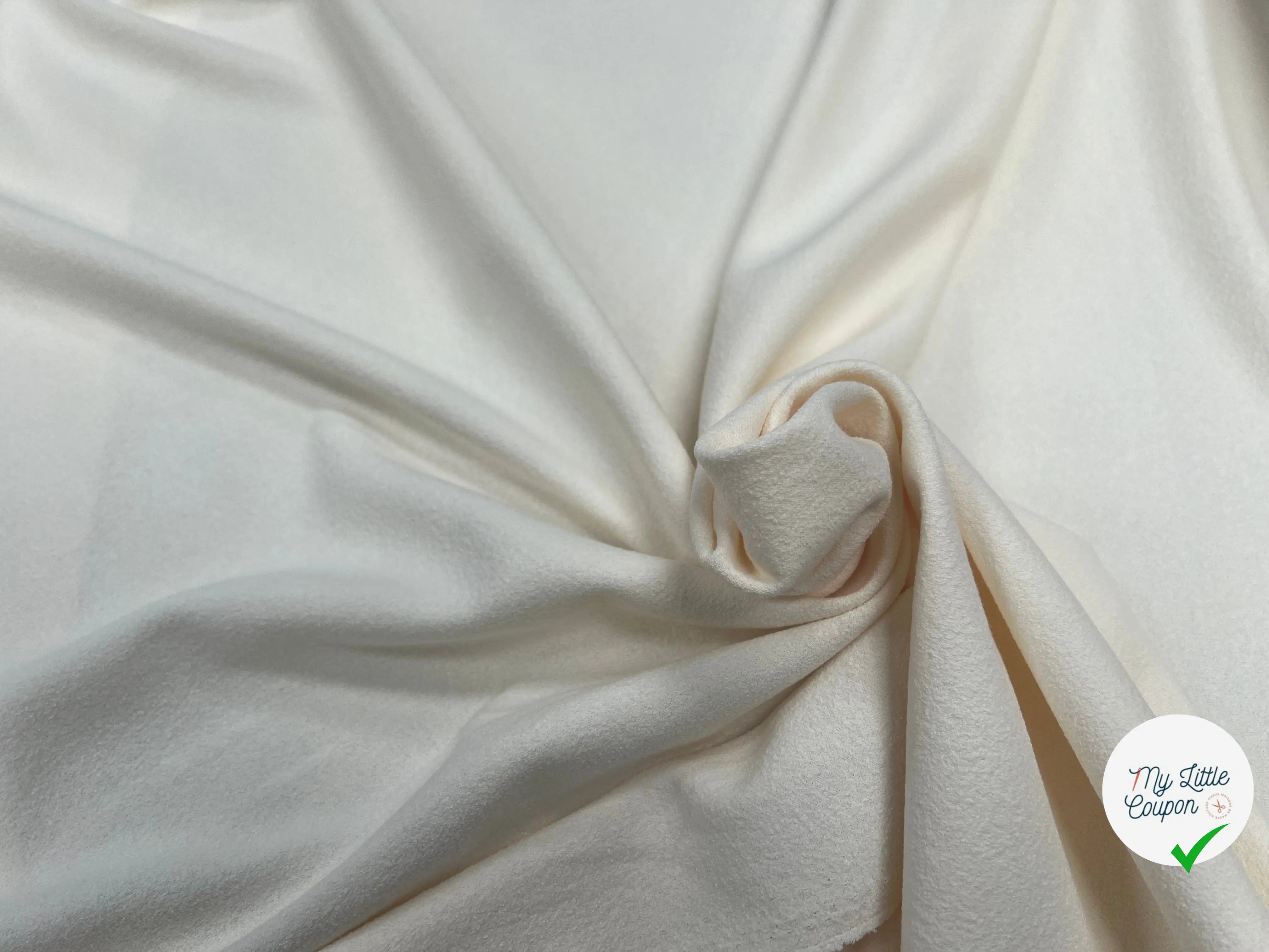 JERSEY CREPE COTON 7% EA ECRU - My Little Coupon