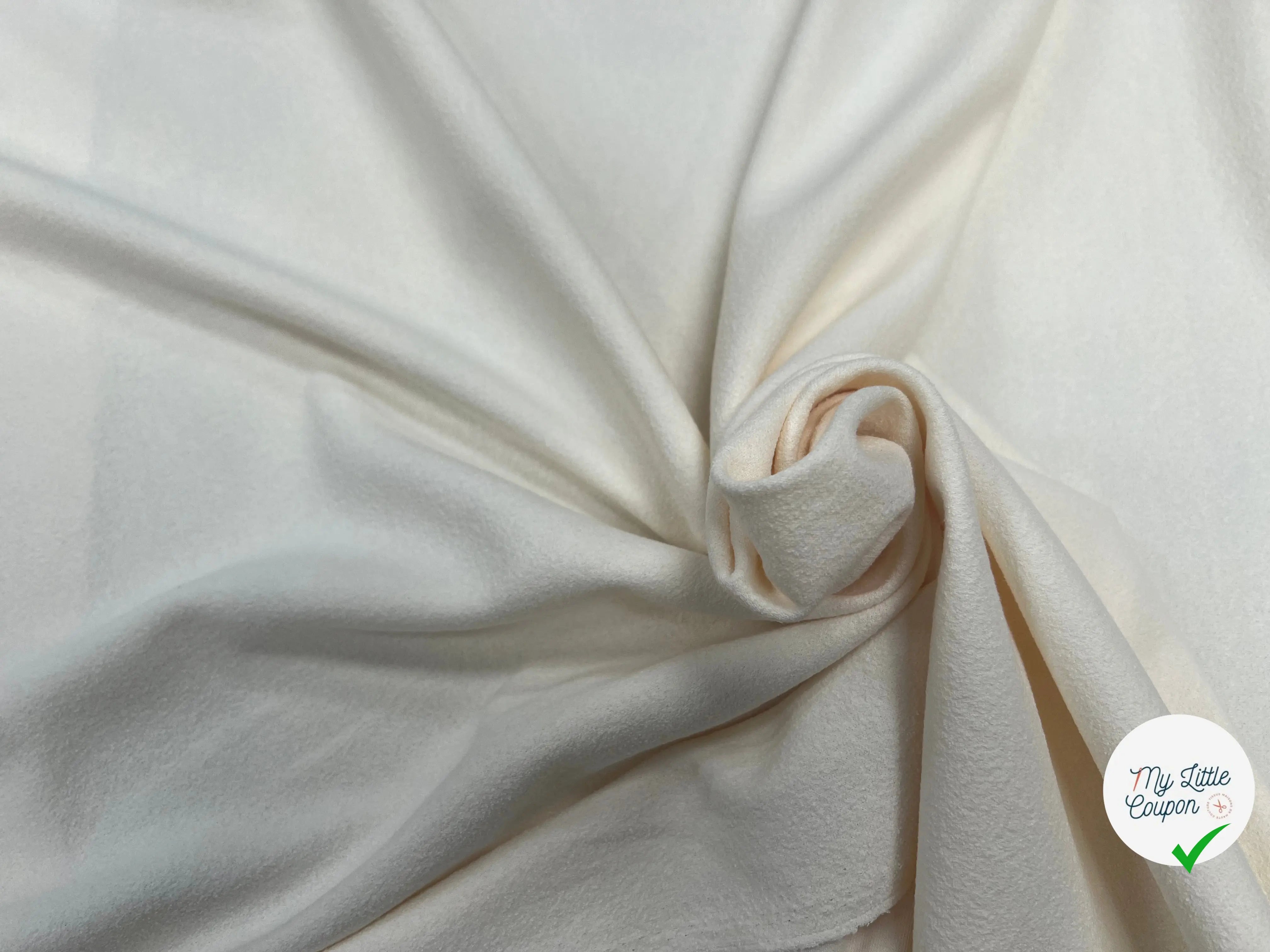 JERSEY CREPE COTON 7% EA ECRU - My Little Coupon