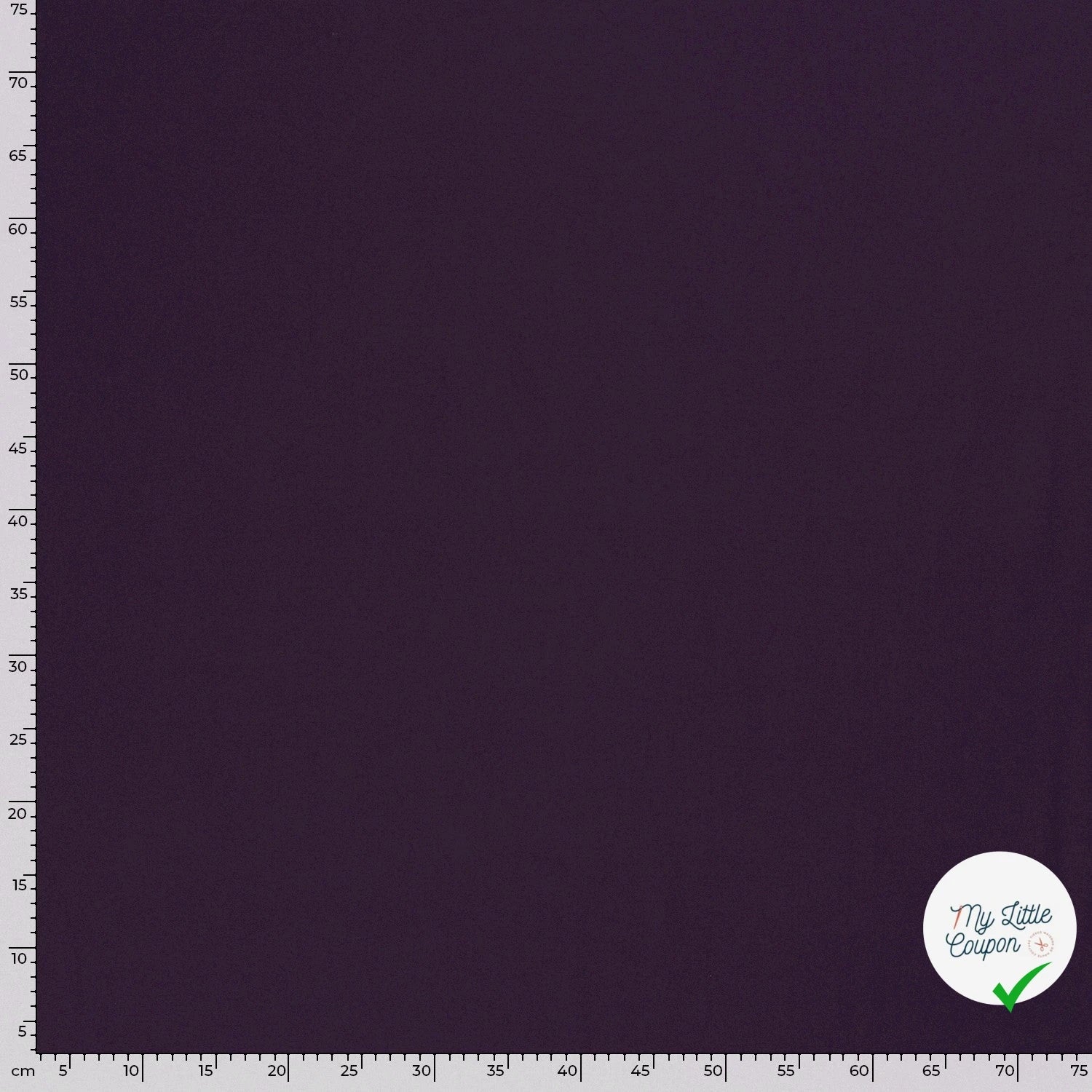JERSEY DE COTON BELLE TENUE AUBERGINE - My Little Coupon