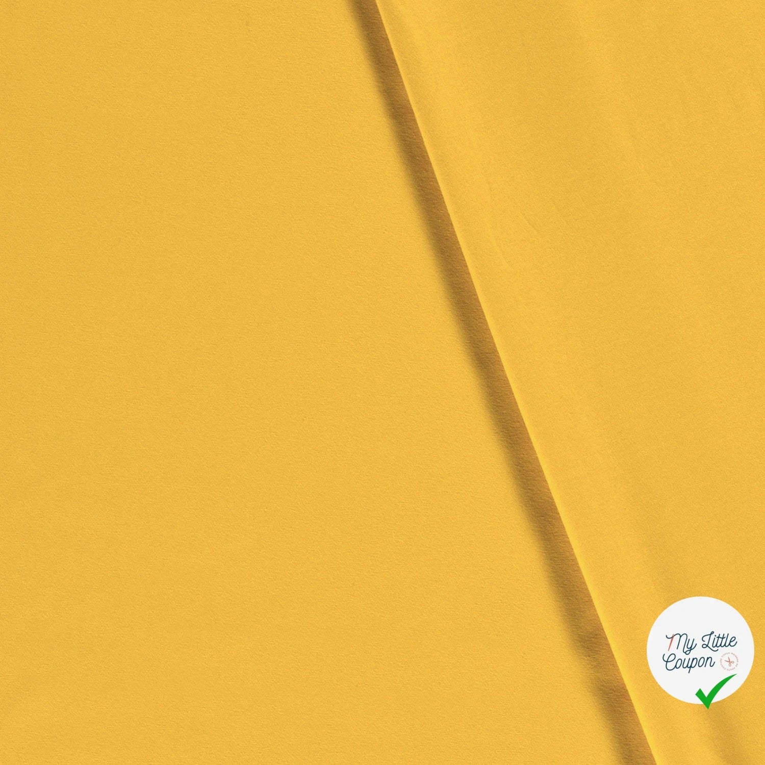 JERSEY DE COTON BELLE TENUE JAUNE BEURRE - My Little Coupon