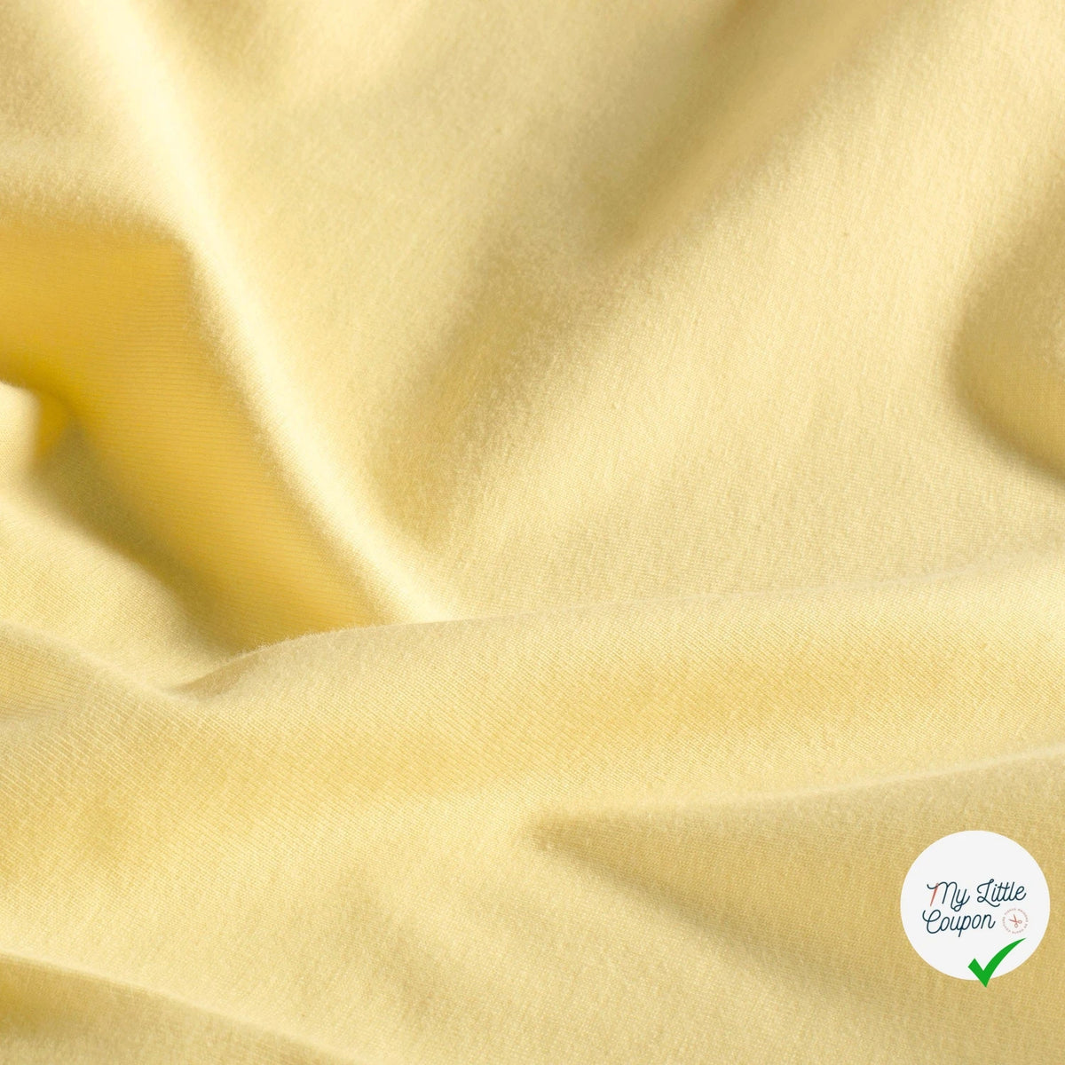 Jersey de coton belle tenue jaune