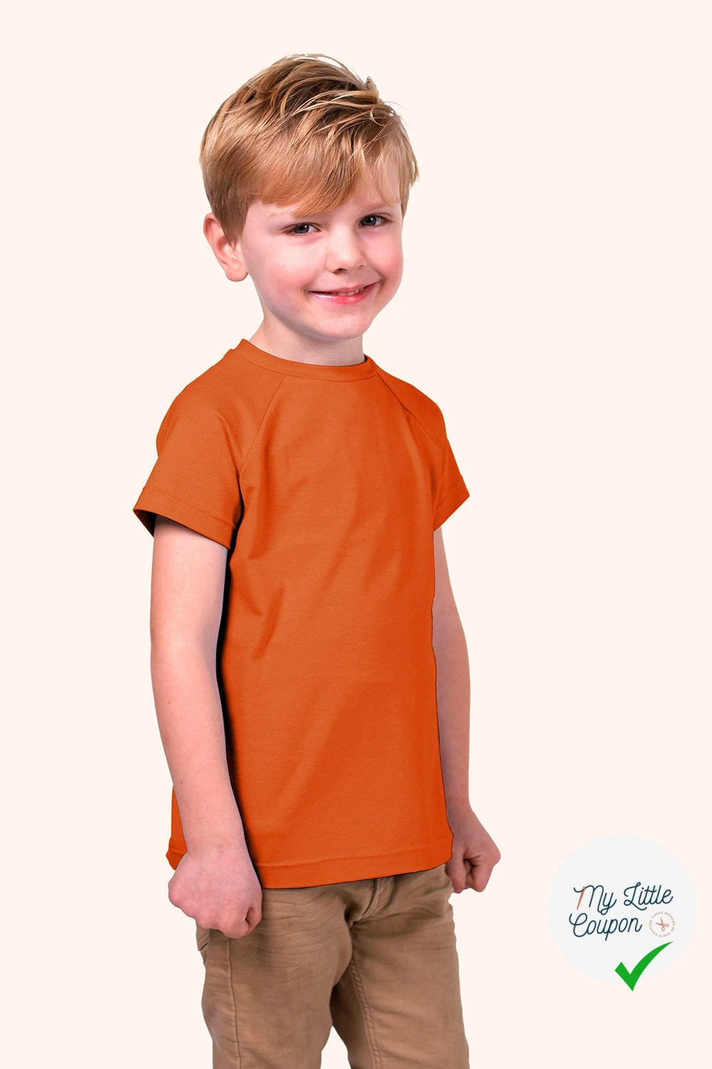 JERSEY DE COTON BELLE TENUE ORANGE - My Little Coupon