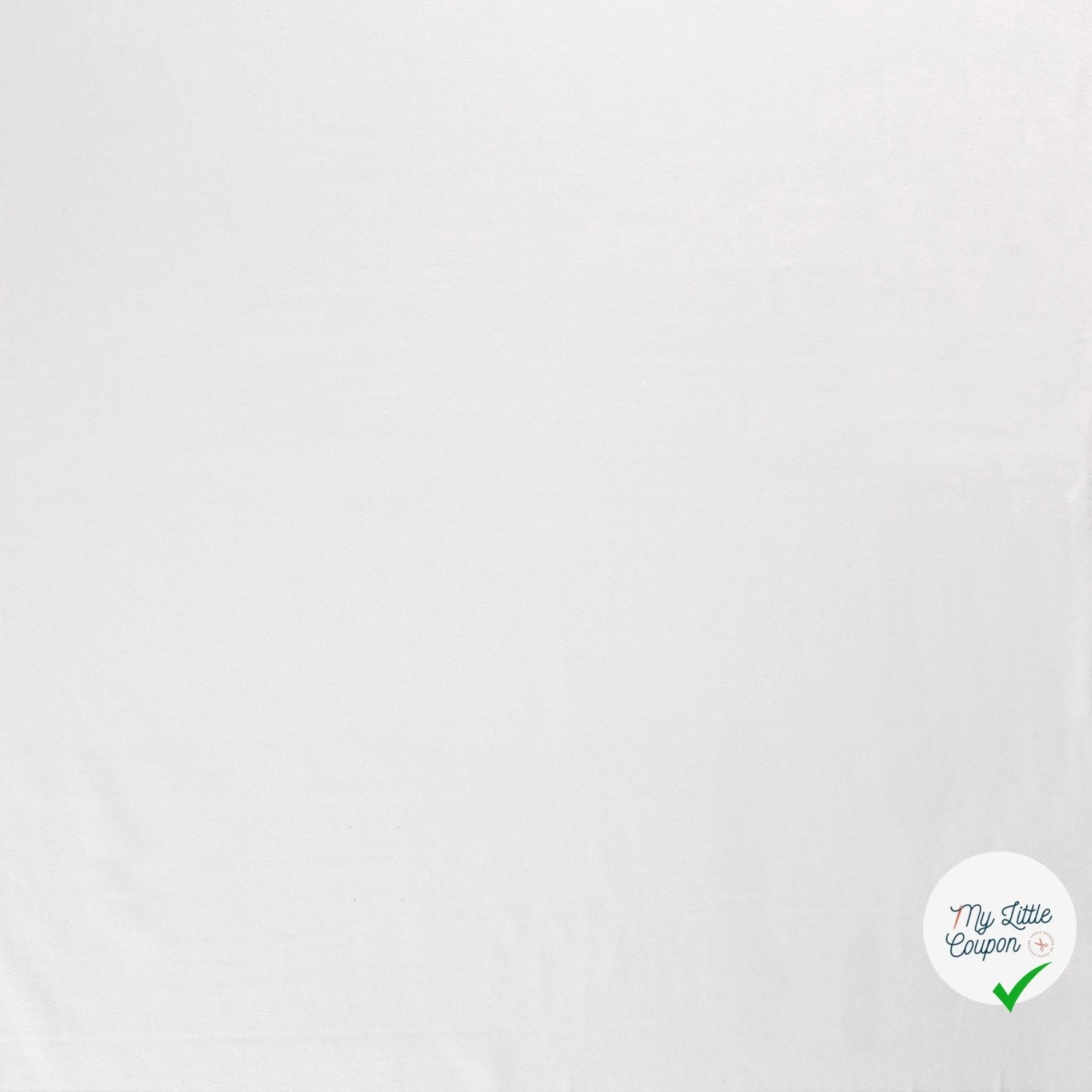 JERSEY DE COTON BELLE TENUE UNICOLORE BLANC OPTIQUE - My Little Coupon