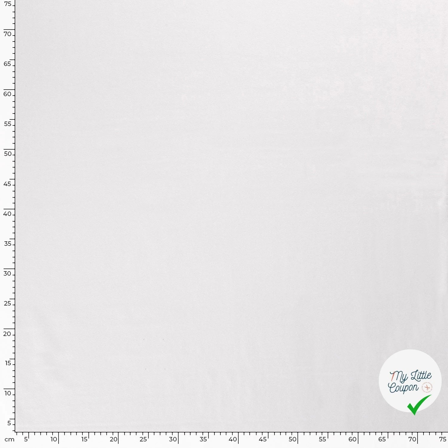 JERSEY DE COTON BELLE TENUE UNICOLORE BLANC OPTIQUE - My Little Coupon