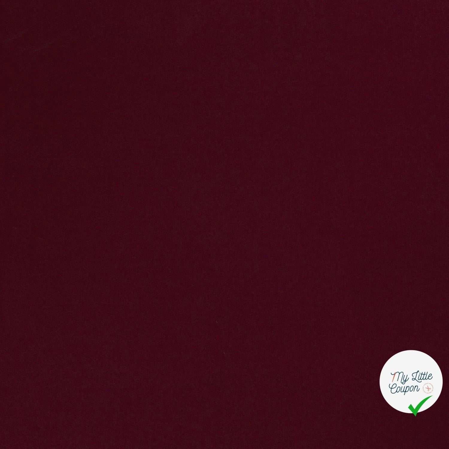 JERSEY DE COTON BELLE TENUE UNICOLORE BORDEAUX - My Little Coupon