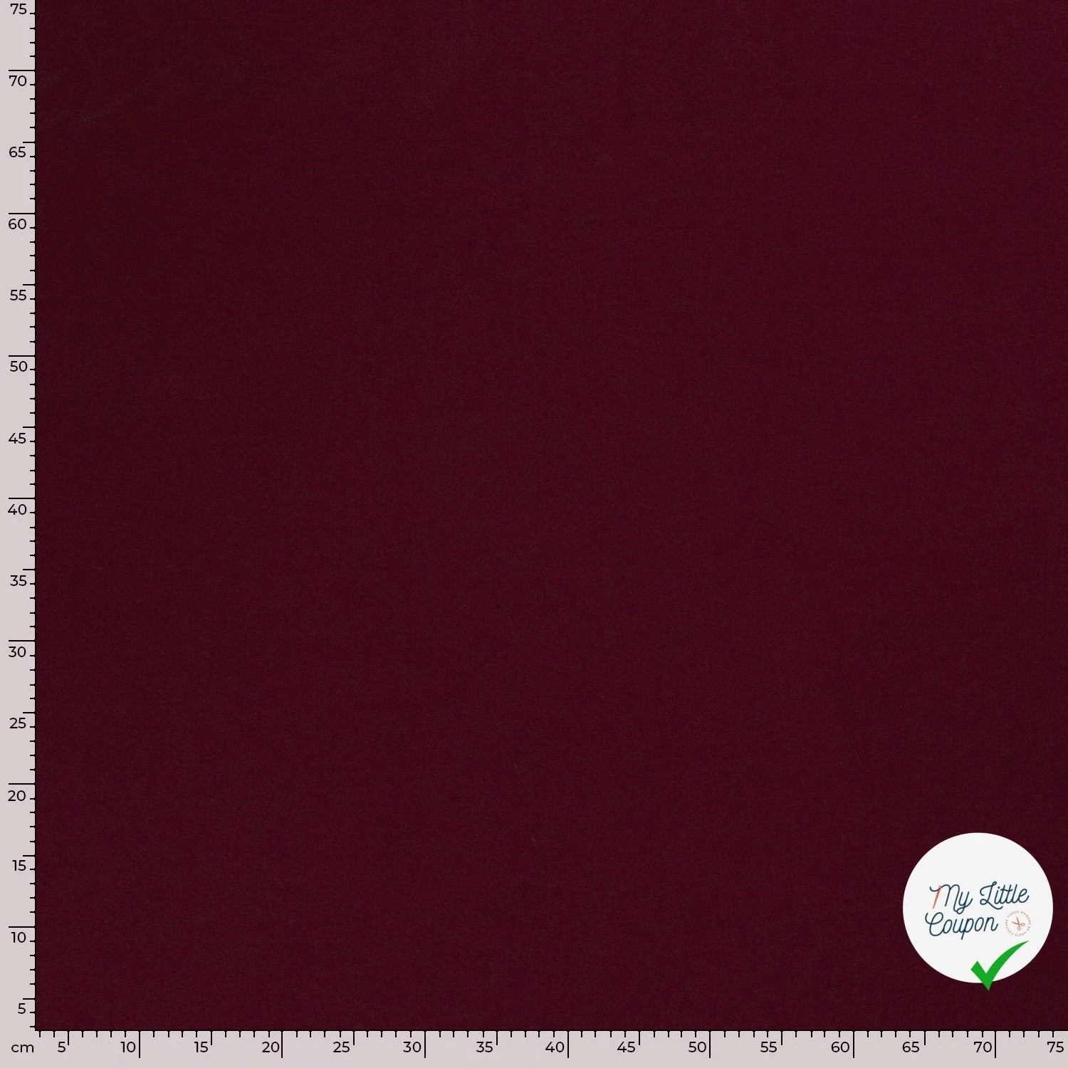 JERSEY DE COTON BELLE TENUE UNICOLORE BORDEAUX - My Little Coupon