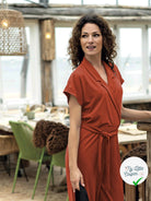JERSEY DE COTON BELLE TENUE UNICOLORE BRIQUE - My Little Coupon