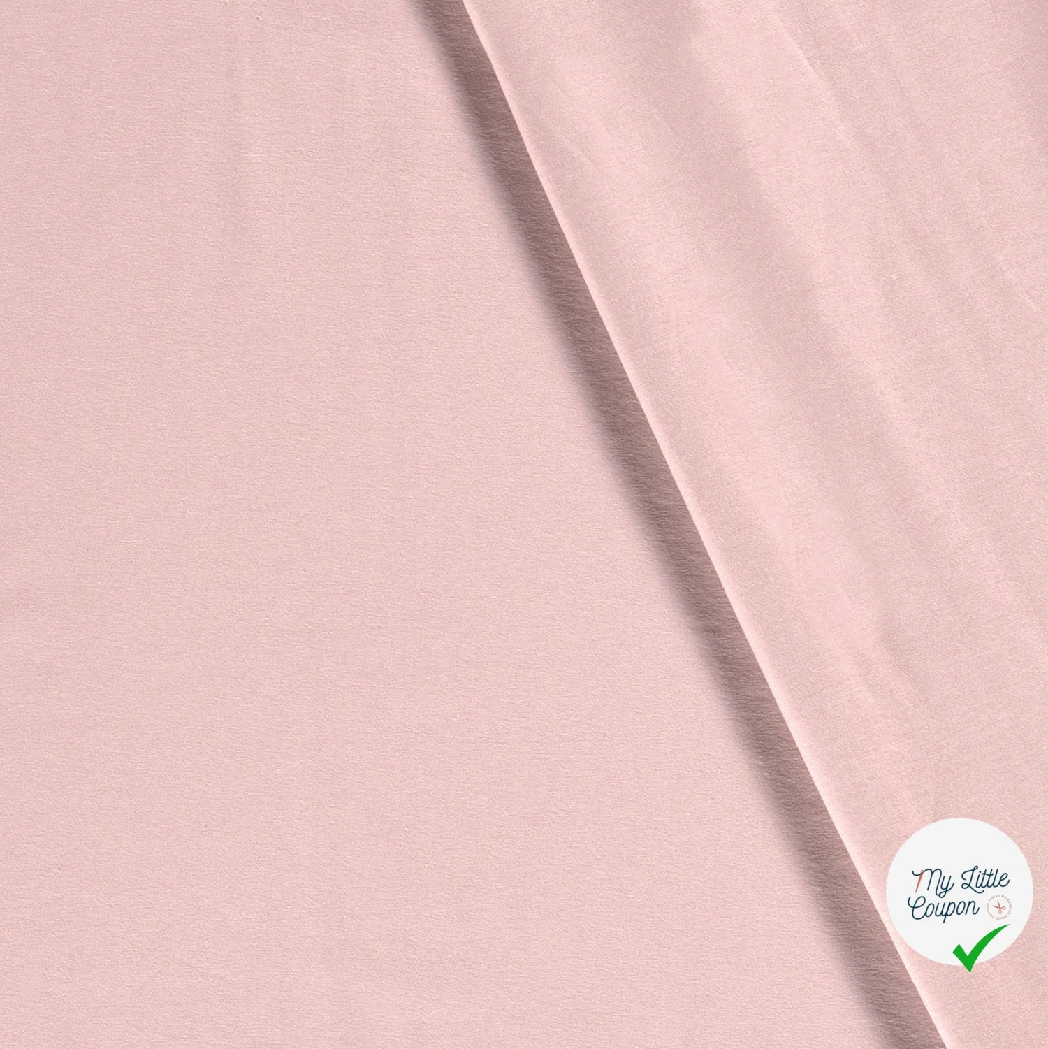 JERSEY DE COTON BELLE TENUE UNICOLORE NUDE - My Little Coupon