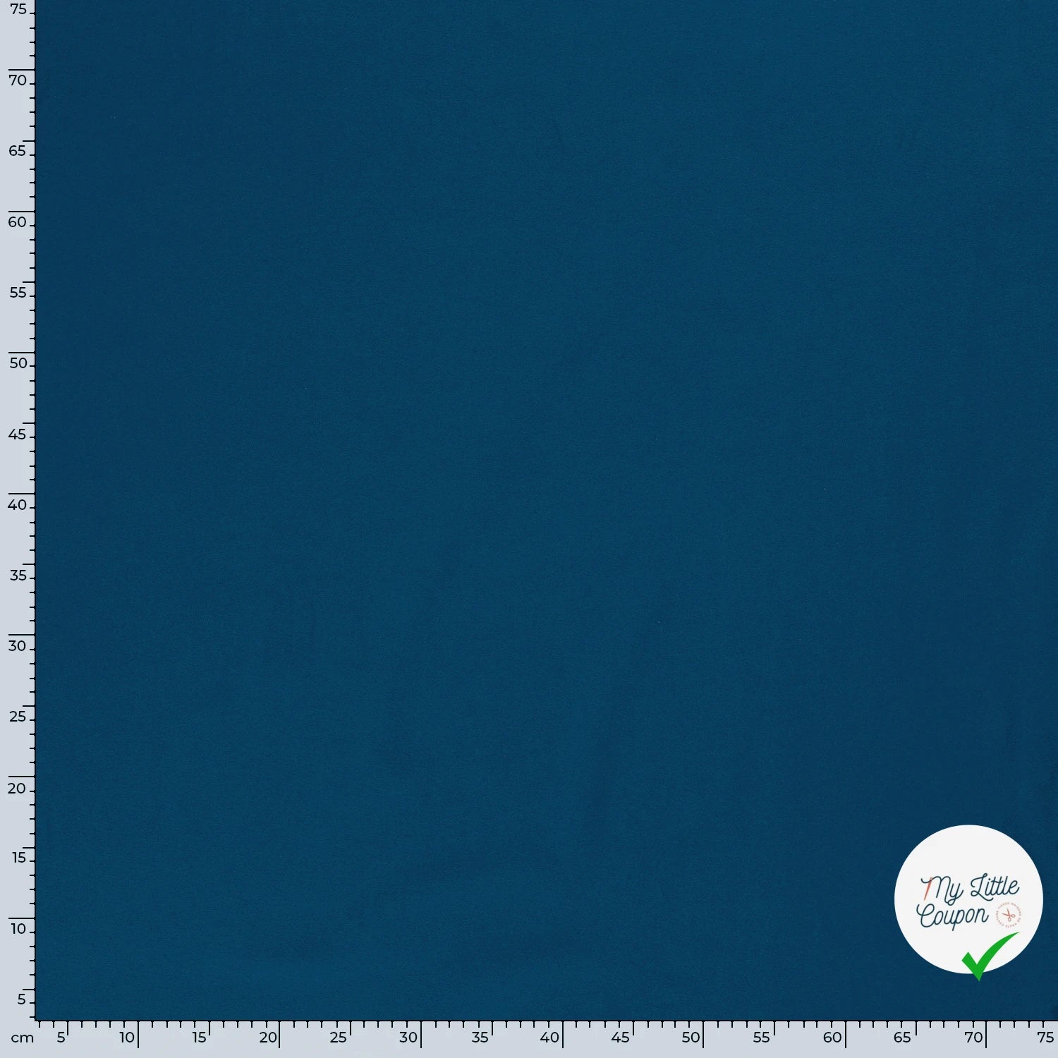 JERSEY DE COTON BELLE TENUE UNICOLORE PAON BLEU - My Little Coupon