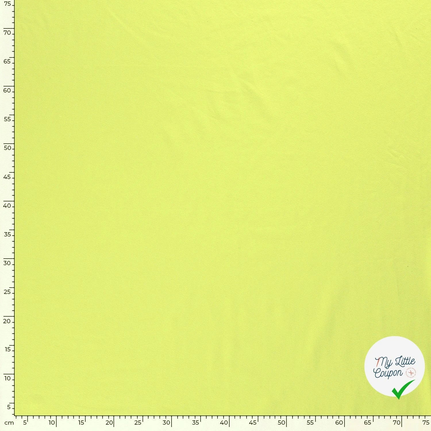 JERSEY DE COTON BELLE TENUE VERT CITRON - My Little Coupon