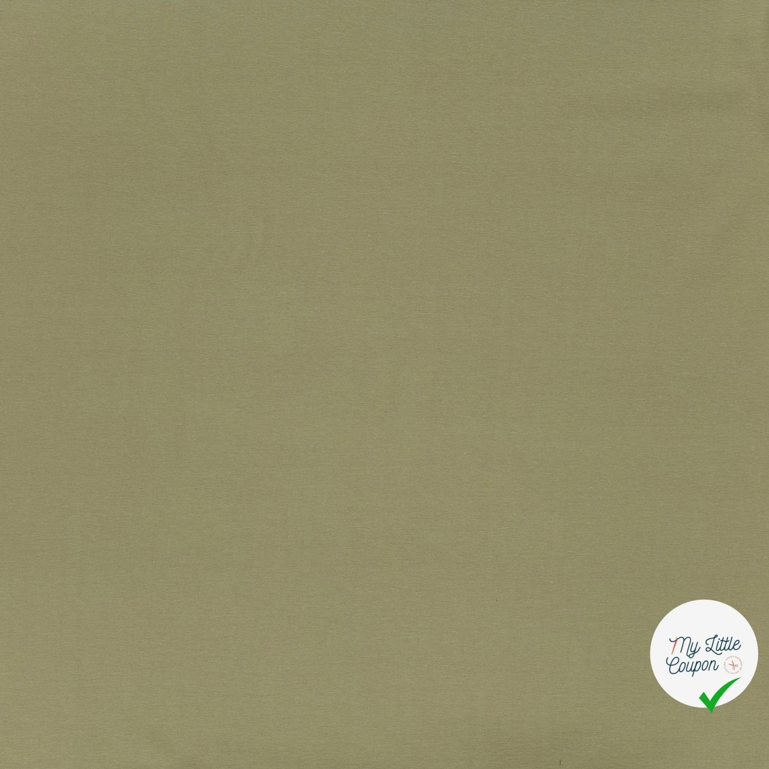 JERSEY DE COTON BELLE TENUE VERT OLIVE - My Little Coupon