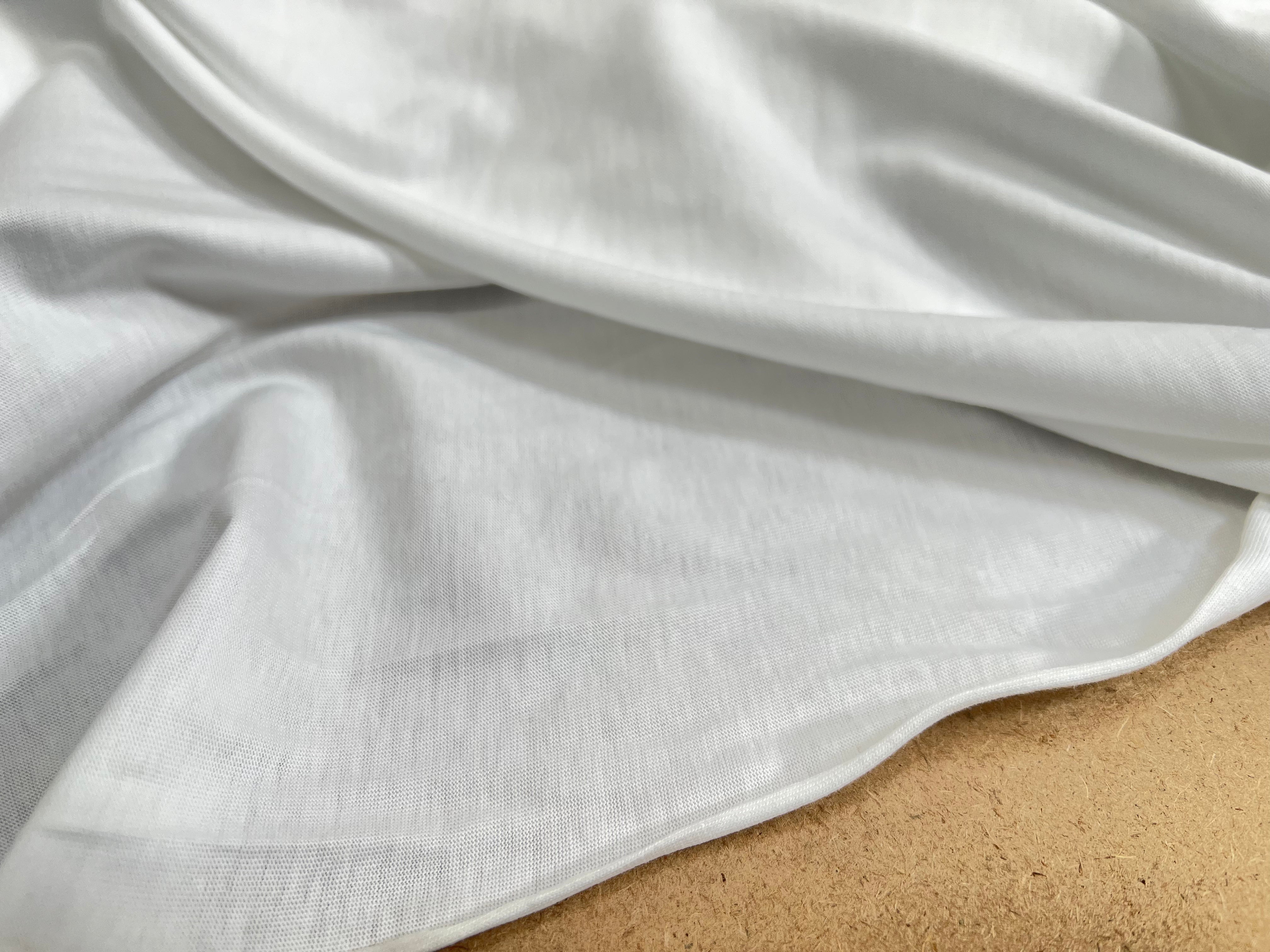 JERSEY DE COTON BLANC - My Little Coupon