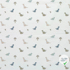 Jersey de coton dinosaures blanc cassé