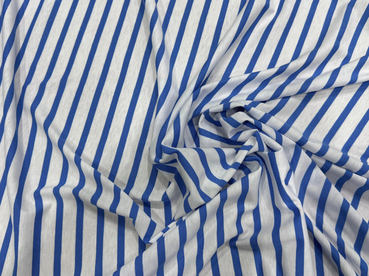 JERSEY DE COTON DOUX STRETCH NEIGE ET MER FABRICATION RÉGION DE TROYES 🇫🇷 - My Little Coupon
