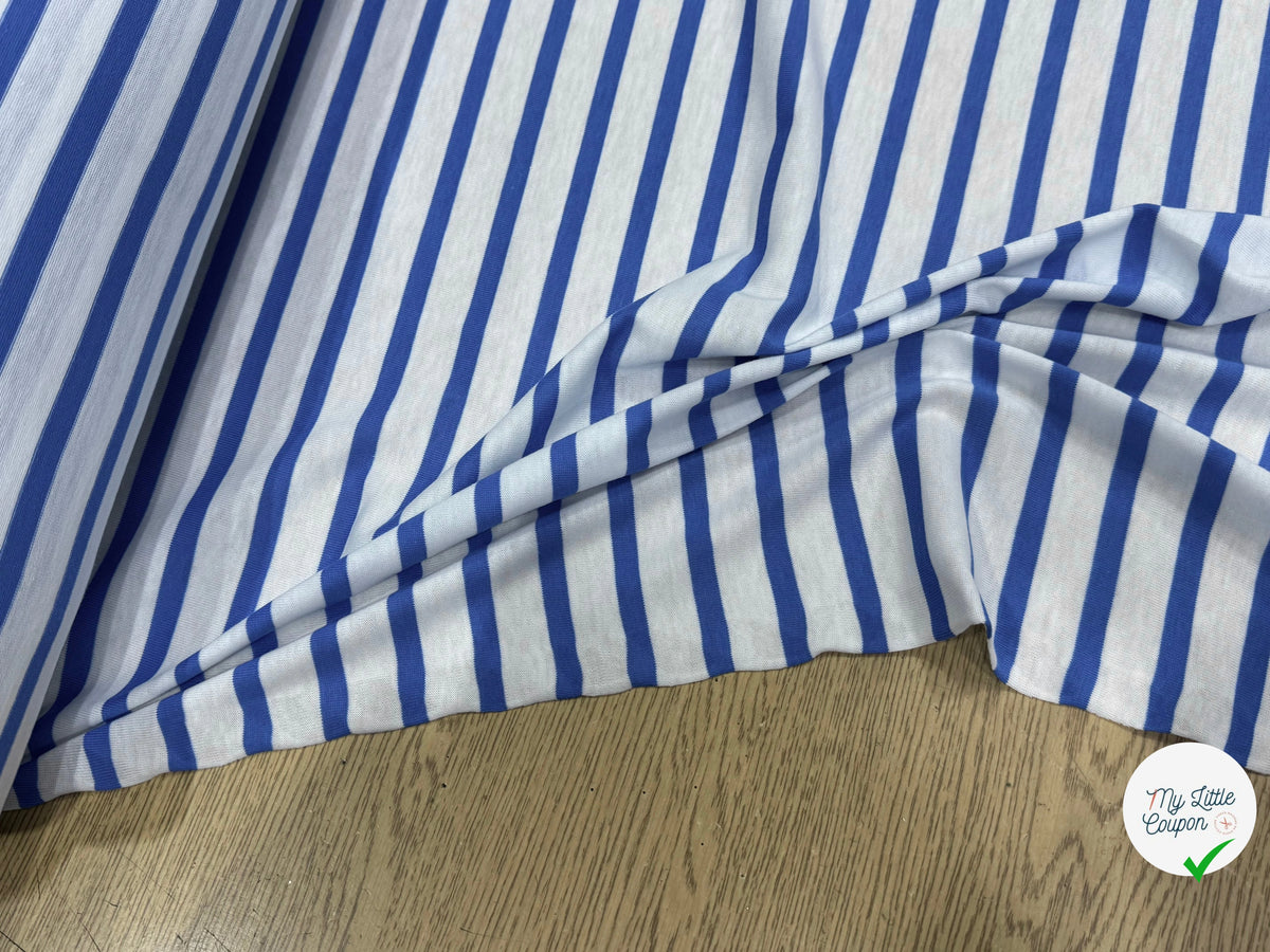 JERSEY DE COTON DOUX STRETCH NEIGE ET MER FABRICATION RÉGION DE TROYES 🇫🇷 - My Little Coupon