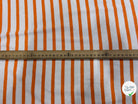 JERSEY DE COTON DOUX STRETCH NEIGE ET ORANGE FLUO FABRICATION RÉGION DE TROYES 🇫🇷 - My Little Coupon