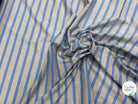JERSEY DE COTON DOUX STRETCH RAYURES BLEU BÉBÉ ET GRIS FABRICATION RÉGION DE TROYES 🇫🇷 - My Little Coupon