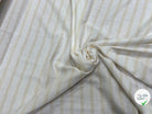 JERSEY DE COTON DOUX STRETCH RAYURES NEIGE ET ÉCRU FABRICATION RÉGION DE TROYES 🇫🇷 - My Little Coupon
