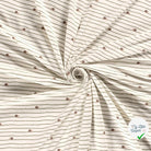 Jersey de coton escargots blanc cassé
