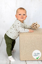 Jersey de coton escargots blanc cassé