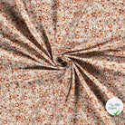 Jersey de coton fleurs blanc cassé