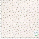 Jersey de coton fleurs blanc cassé