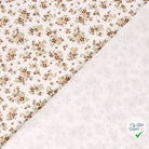 Jersey de coton fleurs blanc cassé