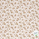 Jersey de coton fleurs blanc cassé