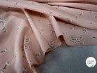 JERSEY DE COTON FLEURS ROSE POUDRÉ - My Little Coupon