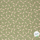 Jersey de coton fleurs vert olive