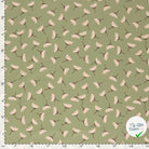 Jersey de coton fleurs vert olive