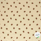 JERSEY DE COTON FRAISES BEIGE - My Little Coupon
