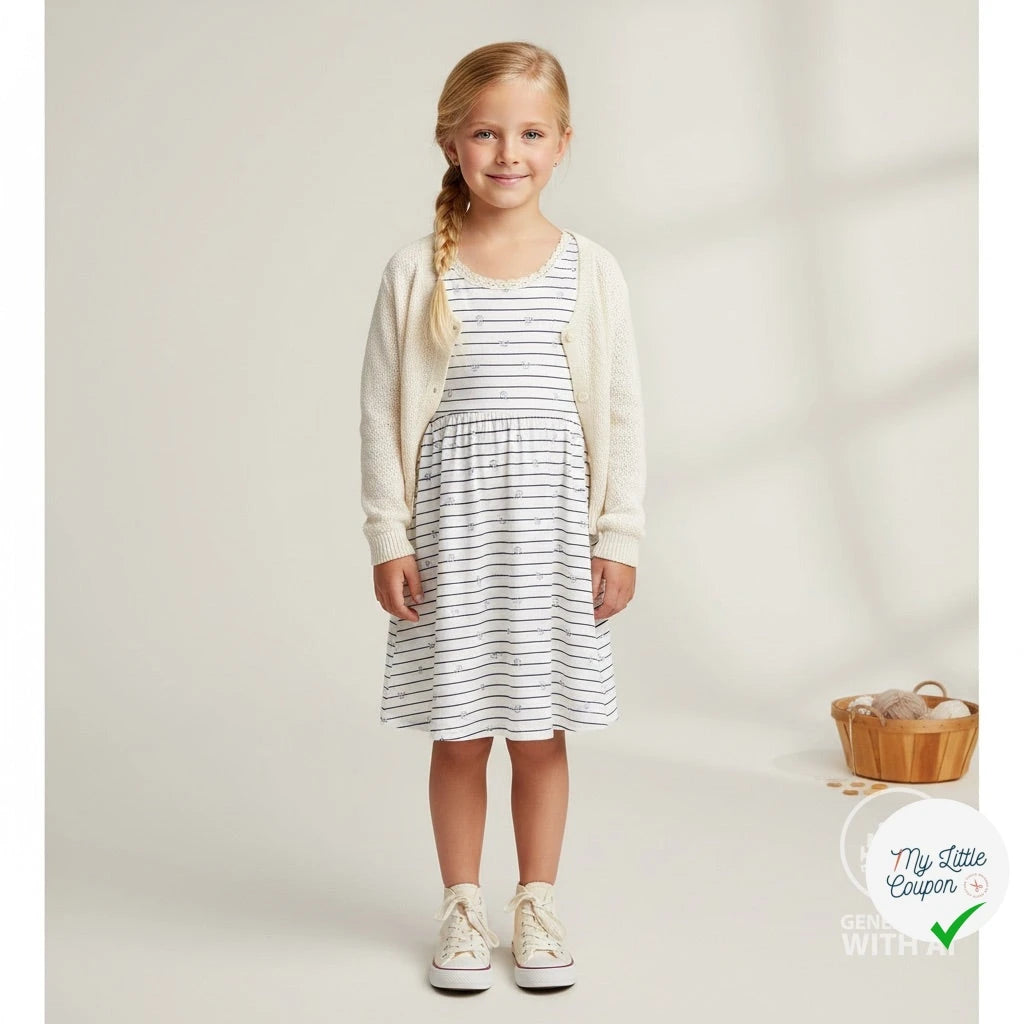 JERSEY DE COTON IMPRIMÉ ANCRES FOND BLEU MARINE - My Little Coupon