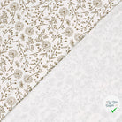 JERSEY DE COTON IMPRIMÉ FLEURS BLANC CASSÉ - My Little Coupon