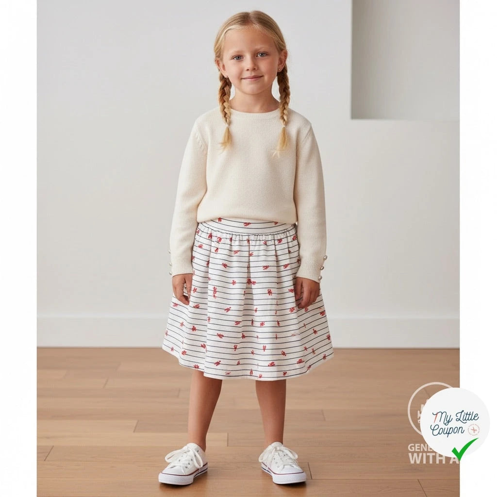 JERSEY DE COTON IMPRIMÉ HOMARDS FOND BLEU MARINE - My Little Coupon