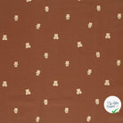 JERSEY DE COTON IMPRIMÉ OURS VIEUX ROSE - My Little Coupon